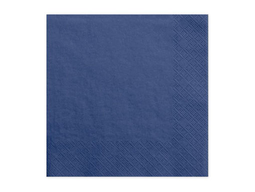 Picture of NAPKINS 3 LAYER NAVY BLUE 33X33CM - 20 PACK